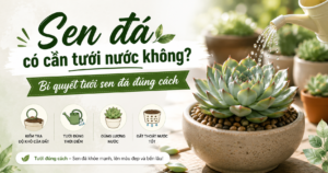 Sen đá có cần tưới nước không? Hướng dẫn tưới sen đá đúng cách giúp cây luôn khỏe mạnh